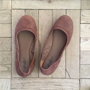 Lucky Brand Women's Brown Ballet Flats